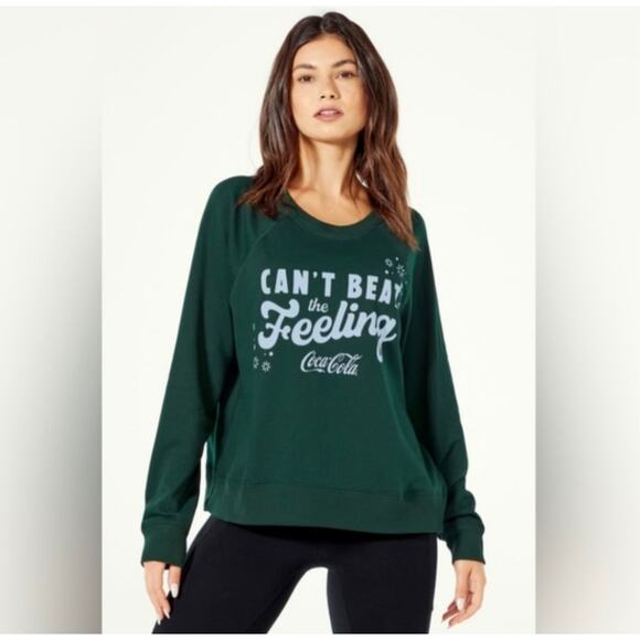 #WILDFOX Can't Beat The Feeling Sommers Coca-Cola Crewneck Size Large NWT* - Picture 2 of 7